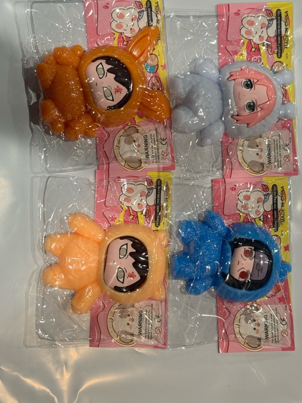 Naruto anime  4 pieces squishies  new